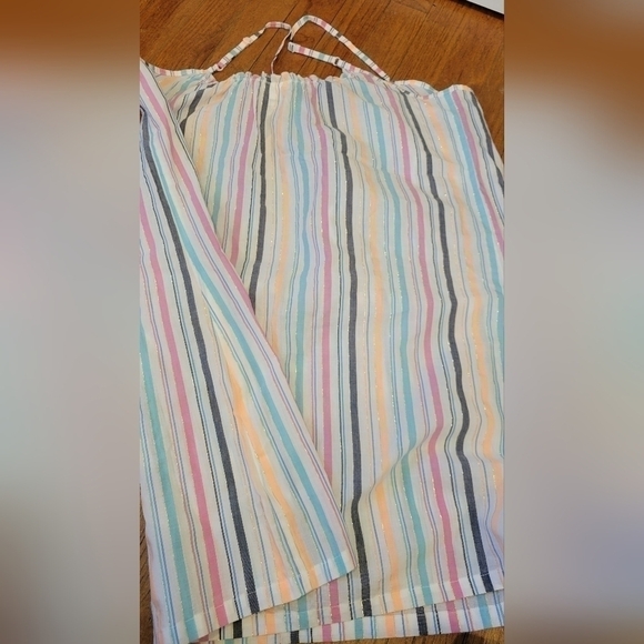 JENNI intimates White/Multicolored Striped Womens Sleepwear Nightgown - Picture 4 of 4